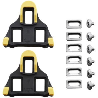 Calas Shimano para pedales SM-SH11 6 grados amarillo (PAR)