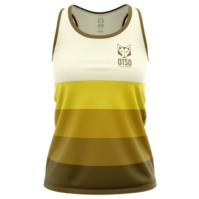 Camiseta Otso S/Manga Singlet amarillo mujer