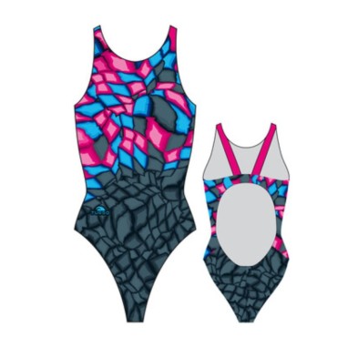 Bañador de natación Turbo Crystal tira ancha mujer