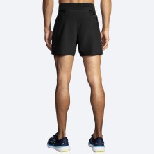 Short running Brooks Sherpa 5" 2 en 1 hombre black