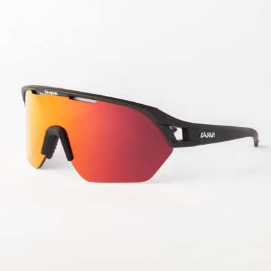 Eassun Gafas Glen negro mate lente roja