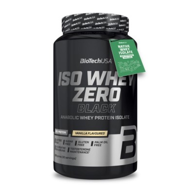Biotech Iso Whey Zero Black proteína en polvo 908gr. Vainilla