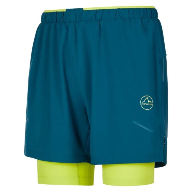 Pantalón corto La Sportiva Trail Bite short hombre azul lima
