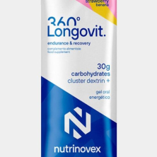 Nutrinovex gel energético Longovit 360º Gel - Fresa y Plátano