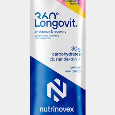 Gel energético Longovit 360º Gel - Fresa y Plátano