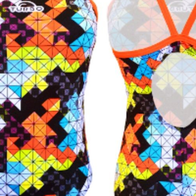 Bañador de natación Flexie tira fina mujer