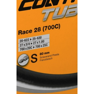 Cámara Race Tube 700Cx20-25 Válvula presta 60 mm