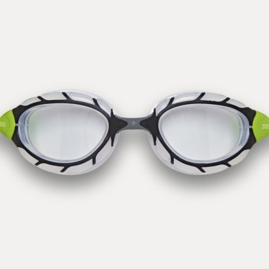 Gafas de natacion Zoggs Predator regular negro lima lentes transparentes