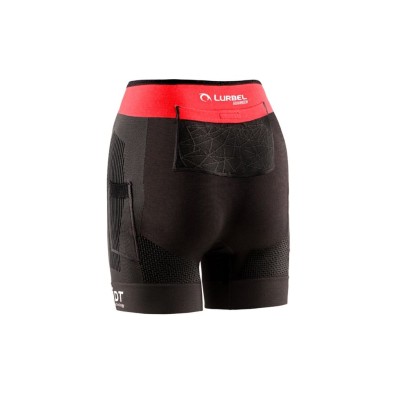 Malla Tifon Pro Line Lurbel mujer negro rojo detrás