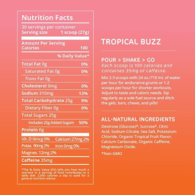 Endurance Fuel 810g Tropical con cafeina