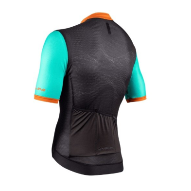 Maillot Bas Ergo Mesh M/C negro-azul-naranja