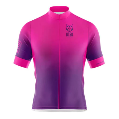 Maillot Manga Corta Hombre Fluor Pink Otso