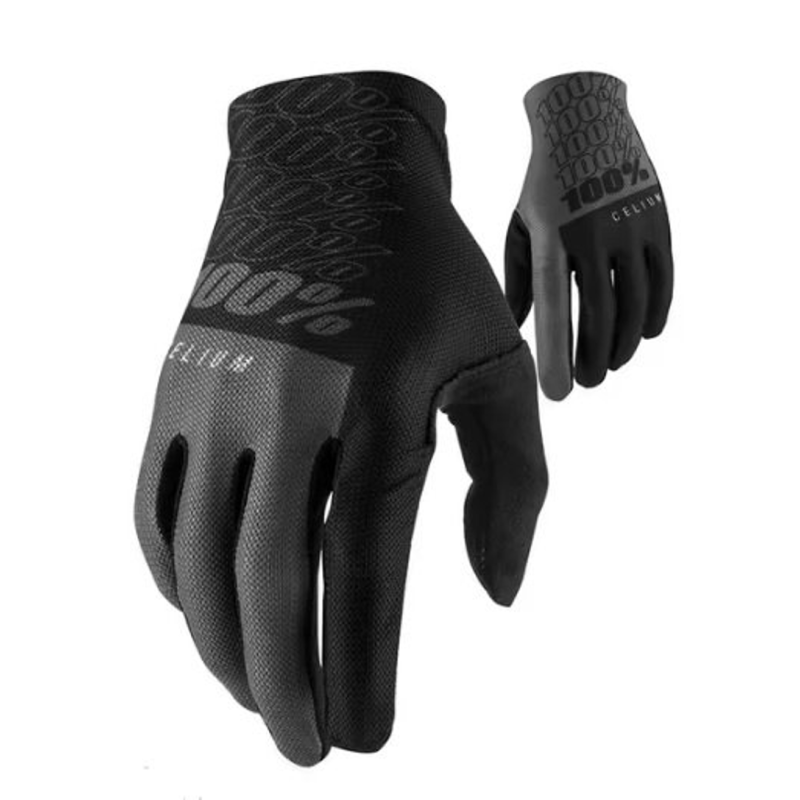 Guantes largos Celium negro gris 100%