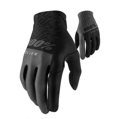 Guantes largos Celium negro gris 100%