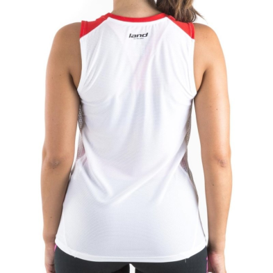 Camiseta sin mangas trail mujer Eternity blanco