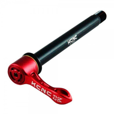 Eje pasante delantero KQR07 PressClick MTB 15mm rojo