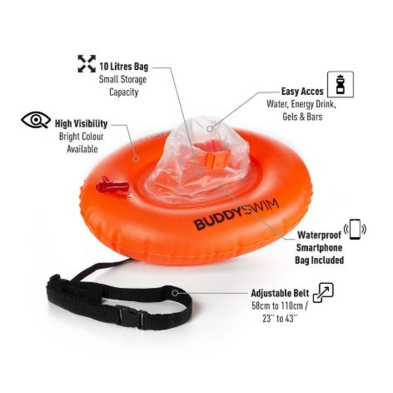 Boya natacion hydrastation 10L naranja