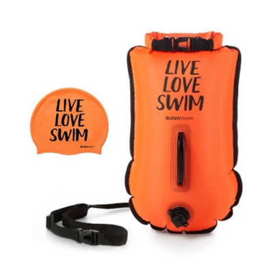 Boya de seguridad agua abiertas LLS 20L naranja Buddyswim