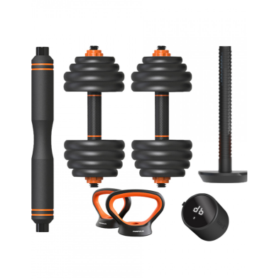 Kit mancuernas V2+ Barra + Pesa rusa Xiaomi 10 kg con sensor FED
