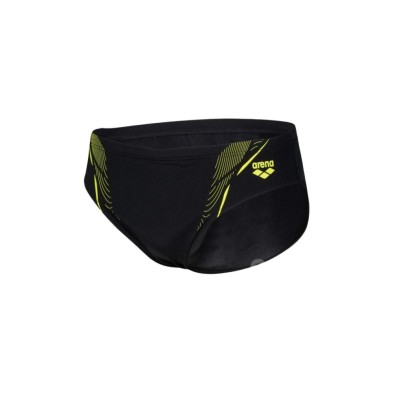 Bañador slip Arena Swim Briefs Graphic hombre Black/Soft Green