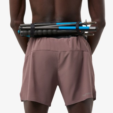 Pantalón running NNormal Race Shorts hombre Albergini soporte bastones