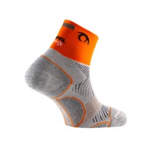 Calcetines Lurbel Distance Three unisex Gris hielo/naranja
