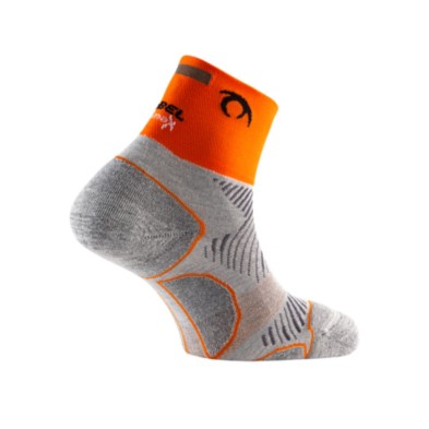 Calcetines Lurbel Distance Three unisex Gris hielo/naranja parte interior