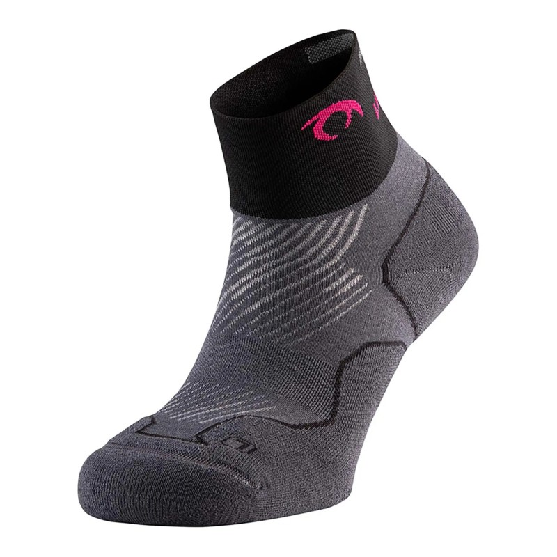 Calcetines Distance Three gris oscuro fucsia Lurbel
