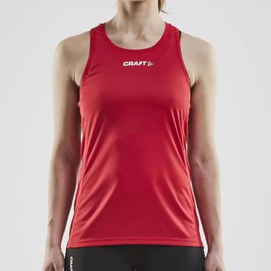 Camiseta tirantes Rush mujer bright red Craft delante