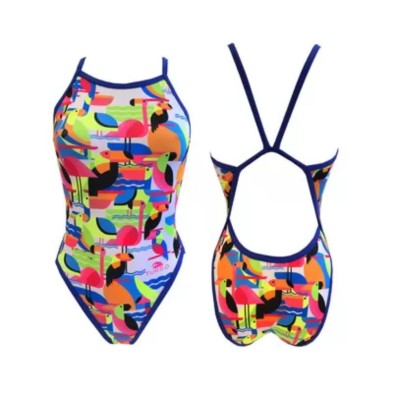 Bañador de natación Turbo Delta Revolution mujer pájaros