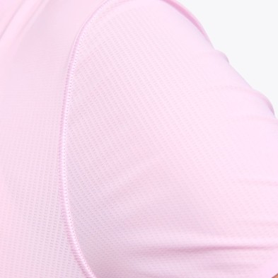 Camiseta Manga corta Hoka Airolite Run mujer Pink Twilight detalle tejido