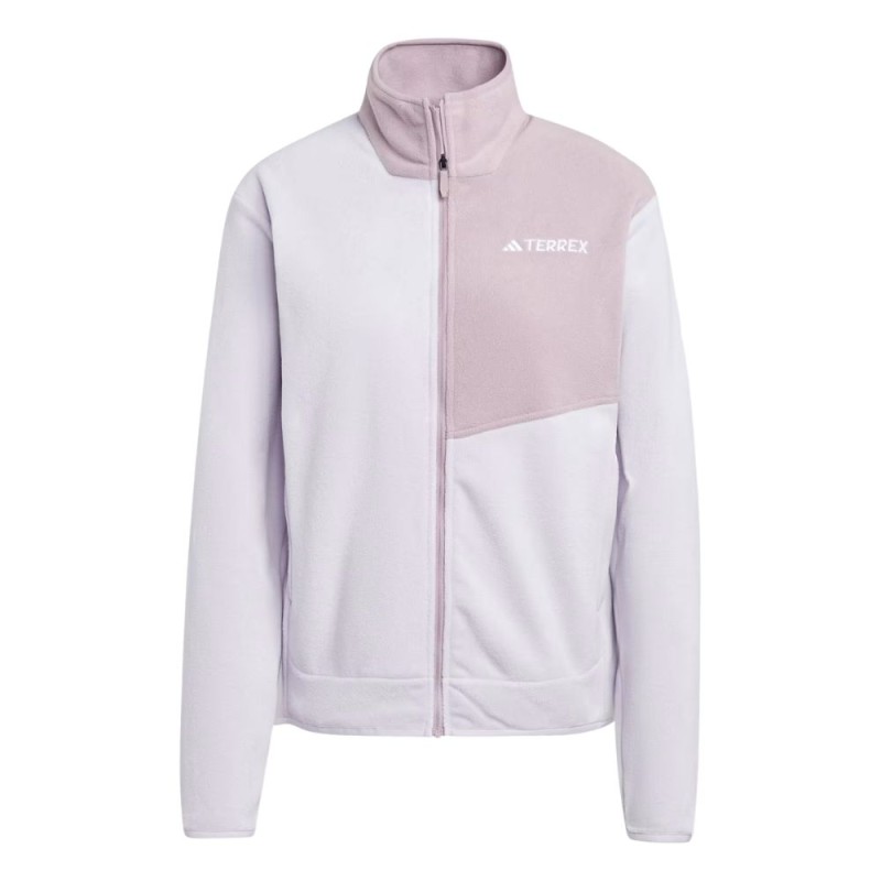 Chaqueta Adidas Terrex Multi Fleece mujer Silver Dawn/Preloved Fig
