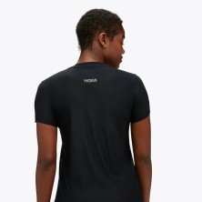 Camiseta Hoka Manga corta Airolite Run mujer Black logo
