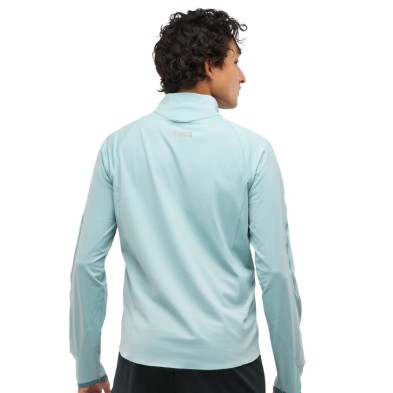 Camiseta hoka Manga larga GlideTech Quarter Zip hombre azul