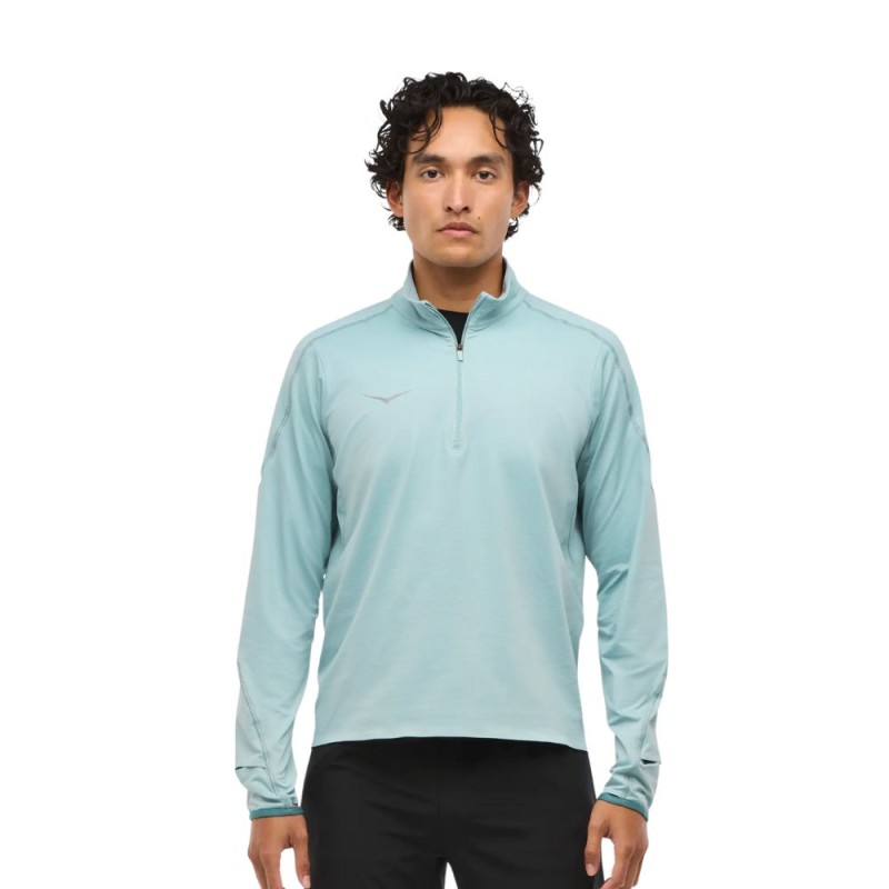 Camiseta hoka M/larga GlideTech Quarter Zip hombre Druzy