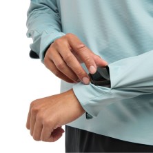Camiseta hoka M/larga GlideTech Quarter Zip hombre Druzy ventana para reloj