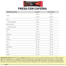 Barrita Energy Gum Bar Fresa Crown Nutrition información nutricional y ingredientes