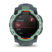 Reloj de avenutra Multideporte Garmin Instinct 3 Amoled 50mm Verde con correa gris