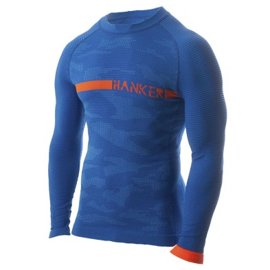Camiseta Térmica Manga Larga Hanker Woyu Unisex Turquesa