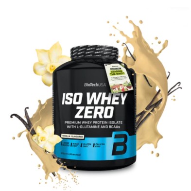 Iso Whey Zero de BiotechUSA Lactose Free proteína en polvo 2270gr sabor Vainilla