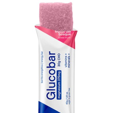 Barrita Nutrinovex Glucobar Frutos del Bosque con Magnesio detalle