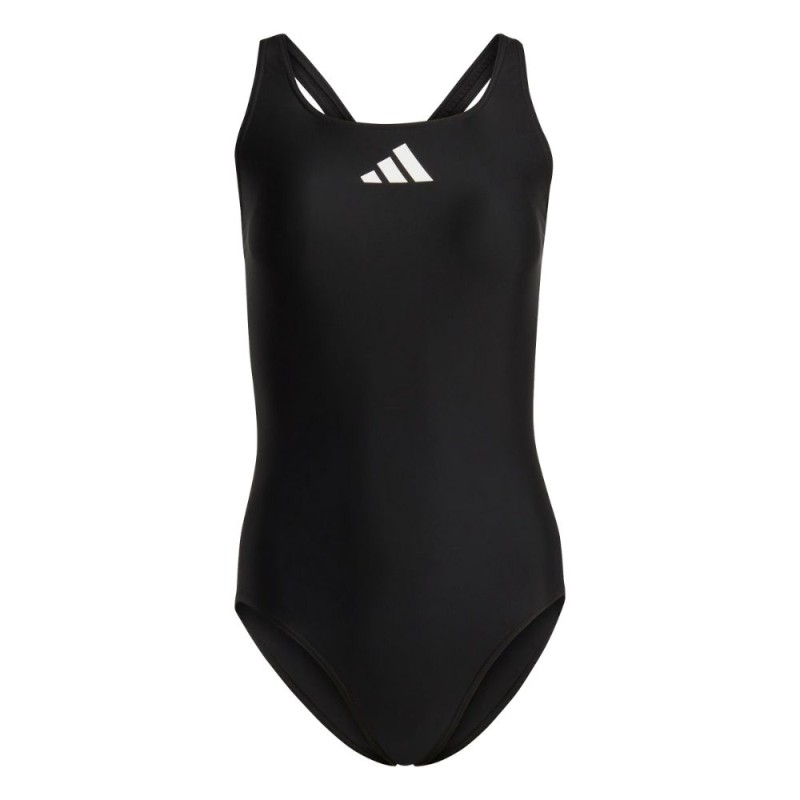 Bañador de natación Adidas 3 Bar Logo mujer Black/White