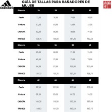 adidas tabla de tallas bañadores de mujer