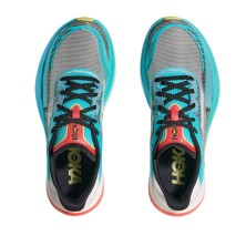 Zapatillas Hoka Cielo X1 2.0 Unisex Frost / Black cordones negros