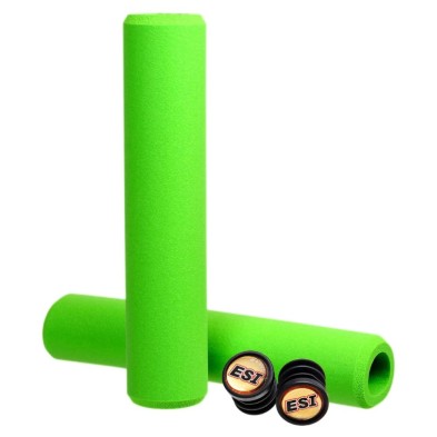 Puños ESI Grips Racer's Edge 50 g verde silicona