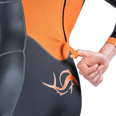 Traje de neopreno Sailfish Atlantic 2 easy loop negro naranja