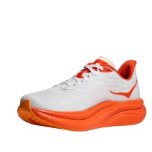 Zapatillas Hoka Mach 6 mujer blanco y naranja