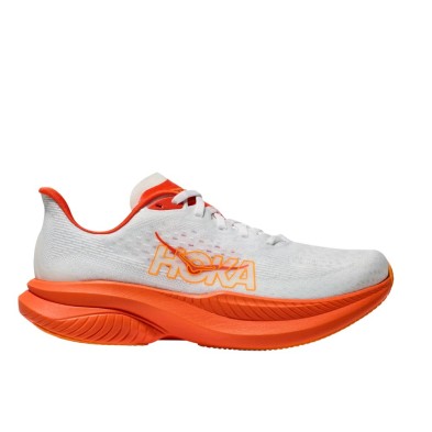 Zapatillas Hoka Mach 6 mujer Frost / Lava perfil con logo
