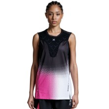 Camiseta sin mangas X-Bionic Corefusion Run Tank unisex Dot Fade/Neo Pink/White camiseta tirantes ultraligera mujer