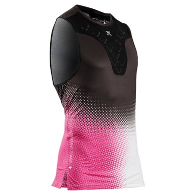 Camiseta sin mangas X-Bionic Corefusion Run Tank unisex Dot Fade/Neo Pink/White